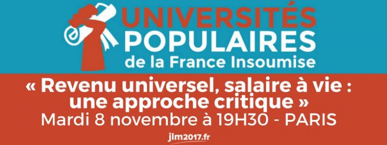 Université Populaire 5, avec Michel Husson