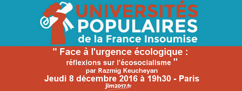 Univ Pop 7 : écosocialisme