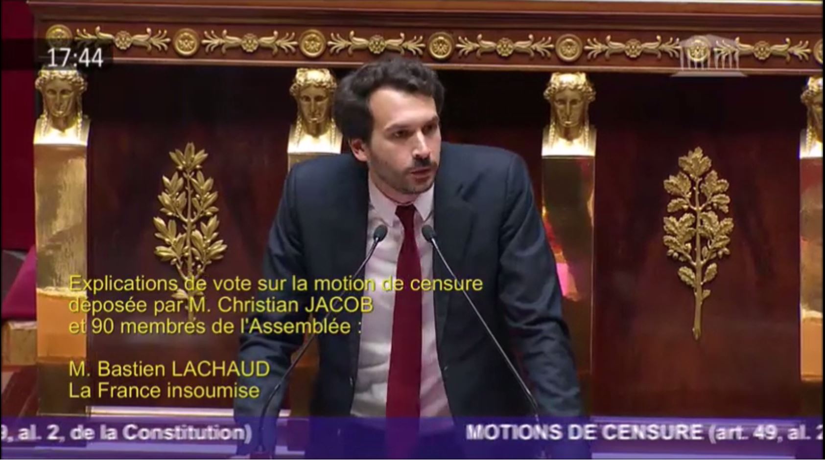 Explication de vote de la motion de censure  La France insoumise