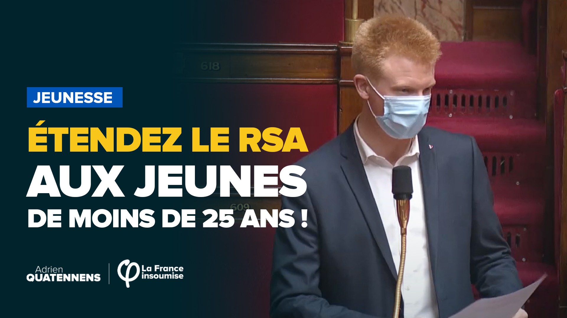 VIDÉO Étendez le RSA aux jeunes de moins de 25 ans ! Adrien