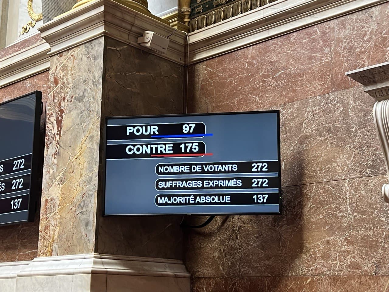 Vote de la motion de rejet du projet de loi portant diverses dispositions de vigilance sanitaire