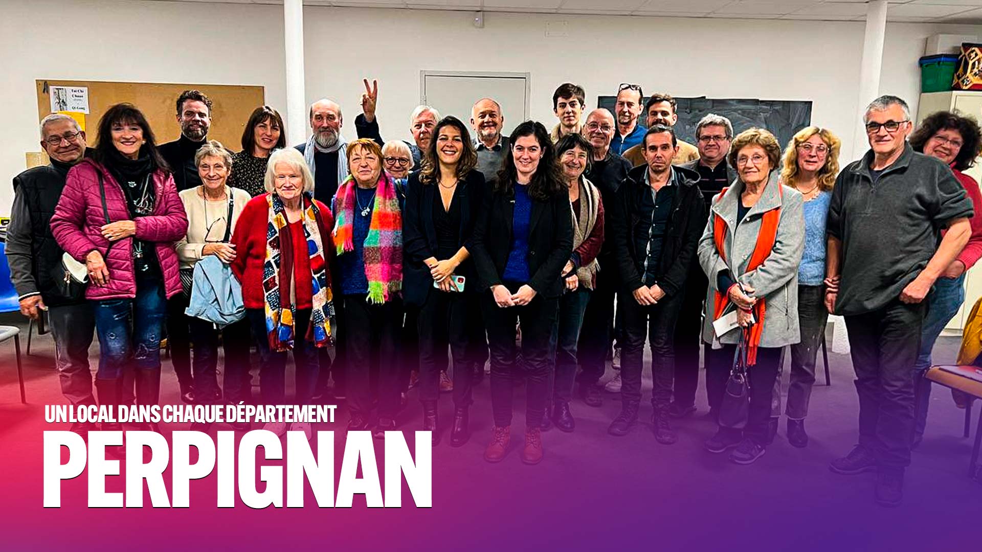 Achat et animation des QG insoumis La France insoumise