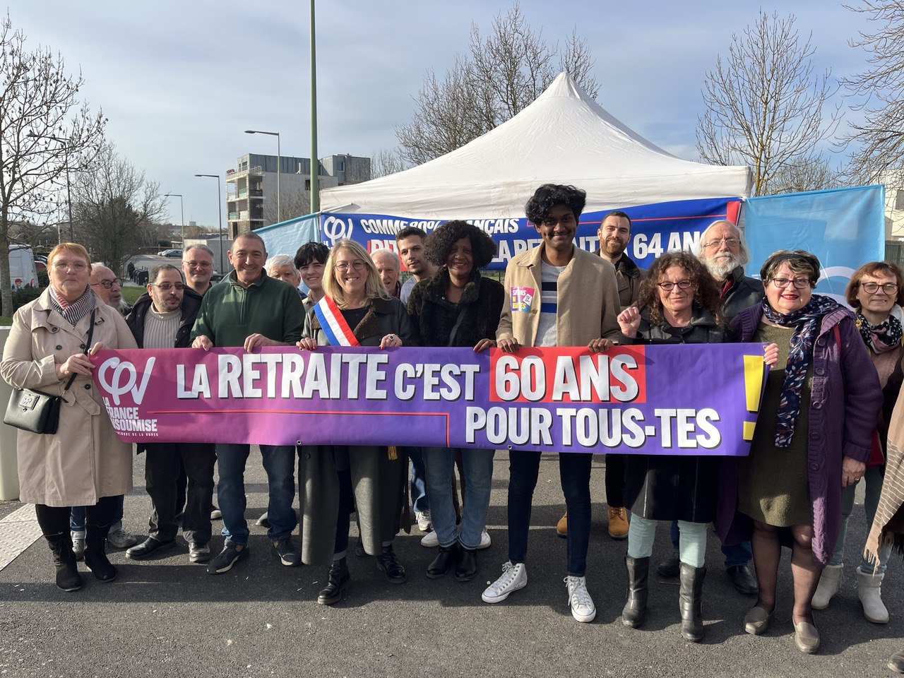 CARAVANE POPULAIRE POUR NOS RETRAITES - Jour 2 - Étape de  Châlette-sur-Loing - La France insoumise