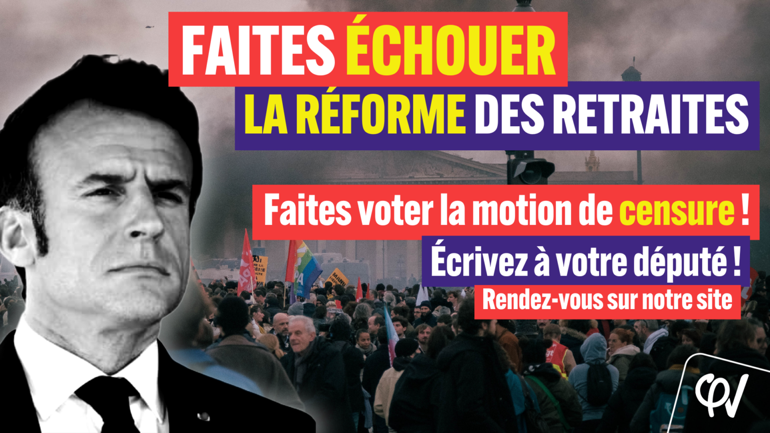 Contactez votre député·e pour faire voter la motion de censure ! La