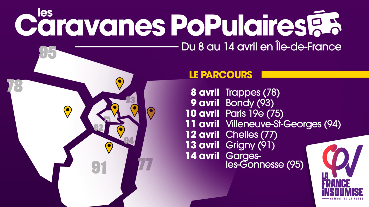 Les Caravanes populaires La France insoumise