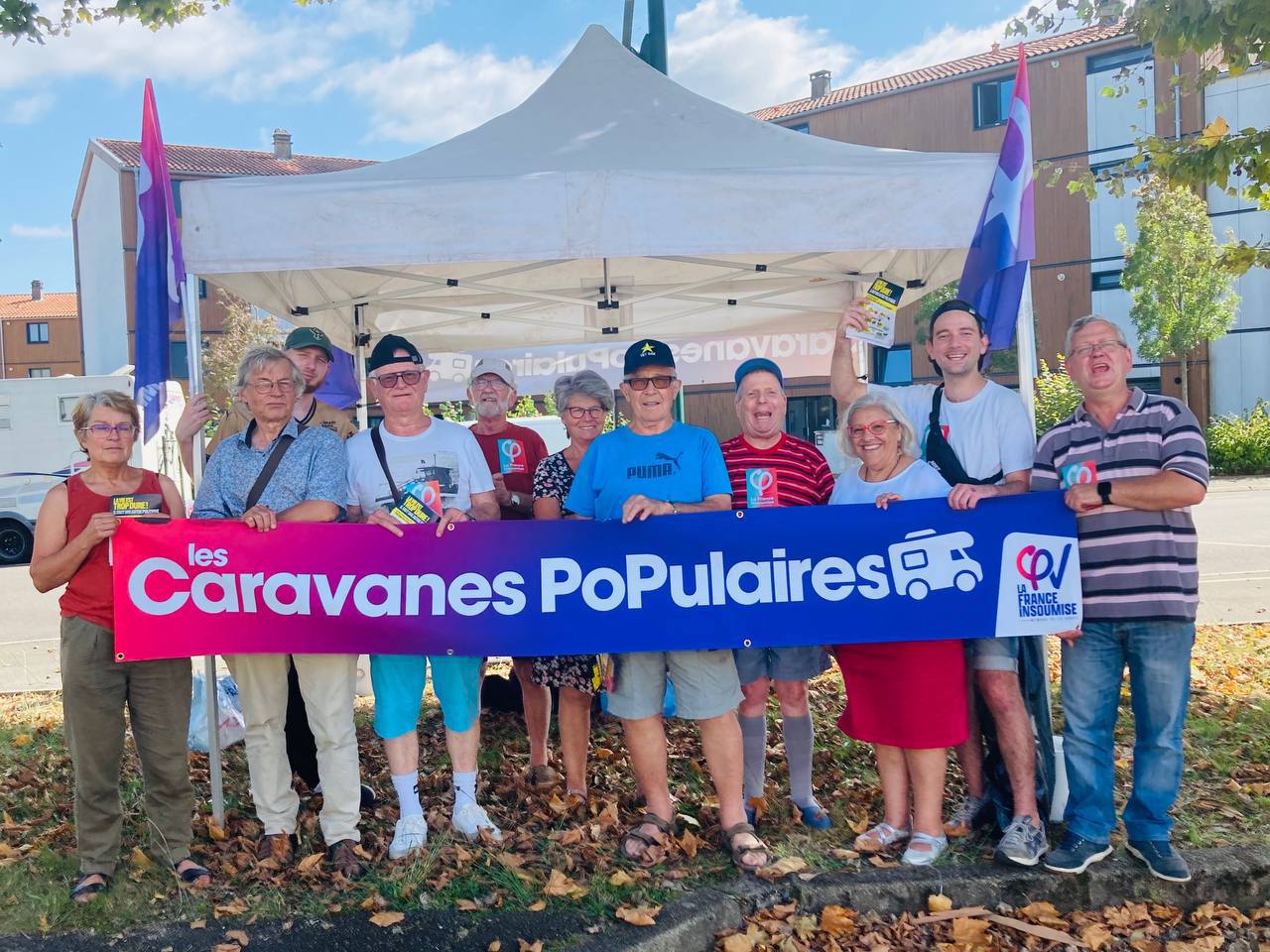 LES CARAVANES POPULAIRES CONTRE LA VIE CHÈRE - Jour 9 : étapes de Saint-Paul-lès-Dax et Roanne