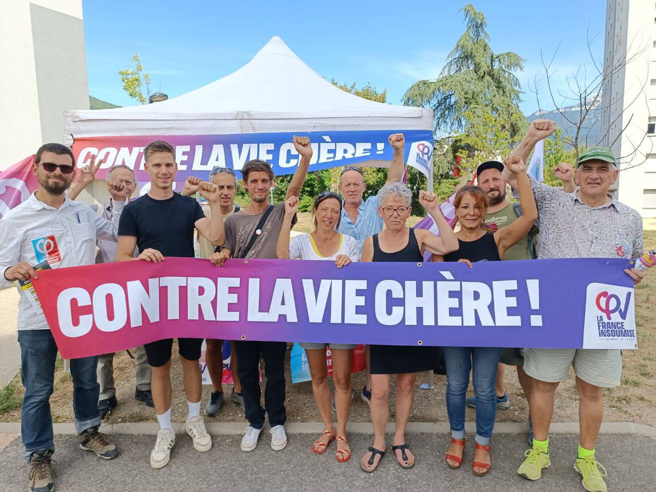 LES CARAVANES POPULAIRES CONTRE LA VIE CHÈRE - Jour 13 : étapes du Vigan et de Voiron