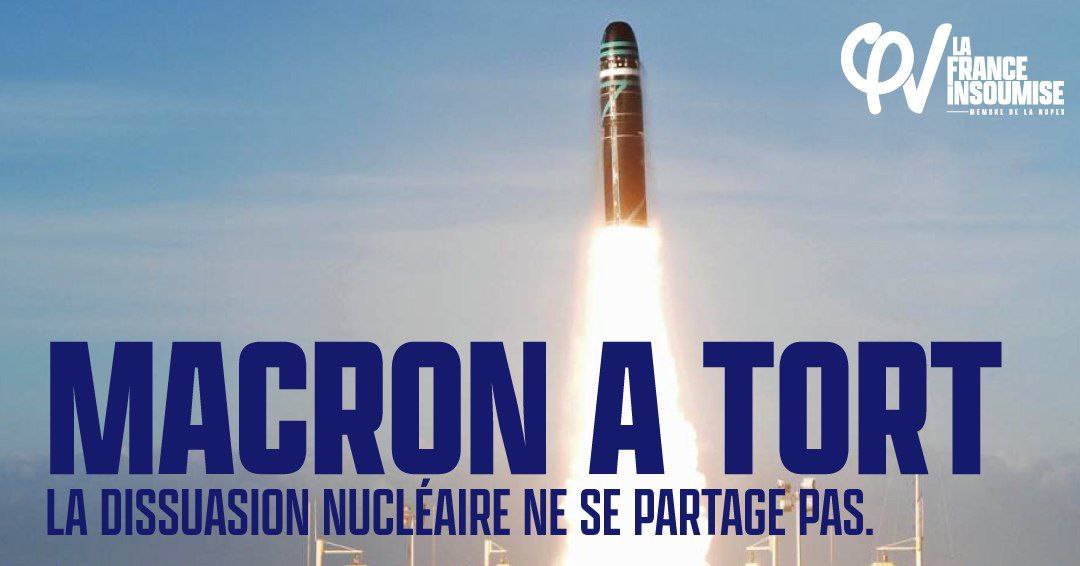 Emmanuel Macron a tort. La dissuasion nucléaire ne se partage pas.