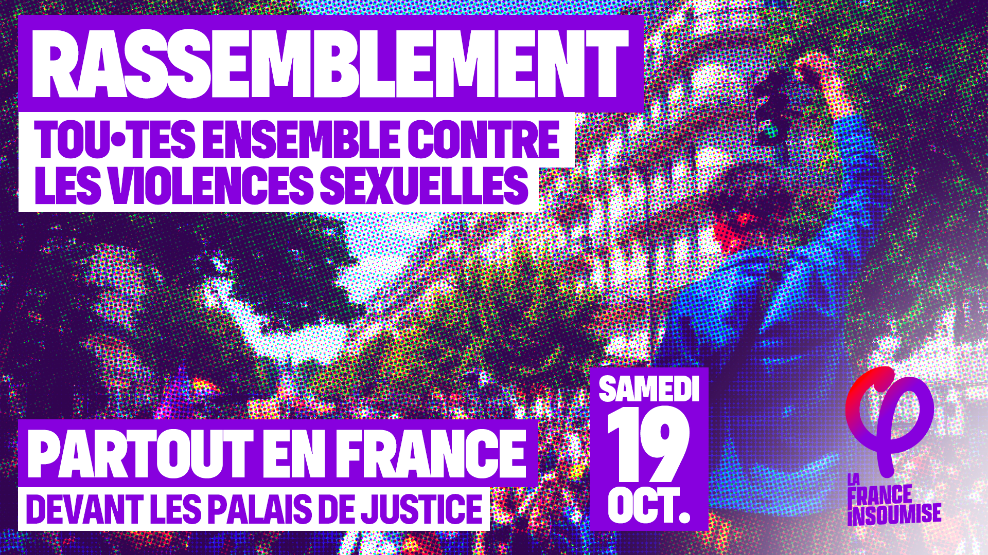« Le 19 octobre toutes ensemble devant les Palais de Justice contre les violences sexuelles »