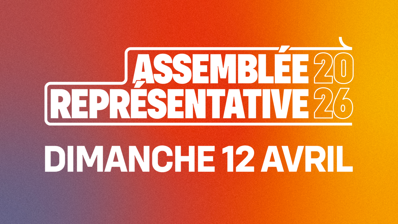Assemblée représentative 2026 – Dimanche 12 avril