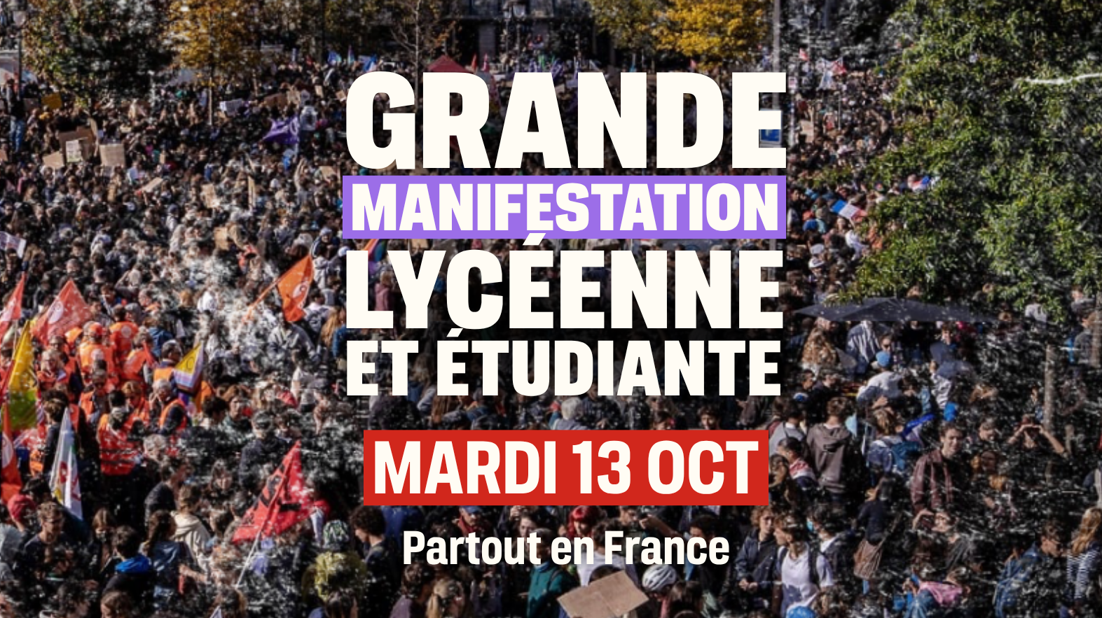 10 octobre manifestation lycéen étudiant